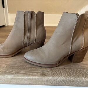 MIA Taupe Ankle Booties